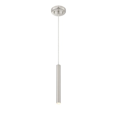Z-Lite Forest 1 Light Mini Pendant, Brushed Nickel 917MP12-BN-LED
